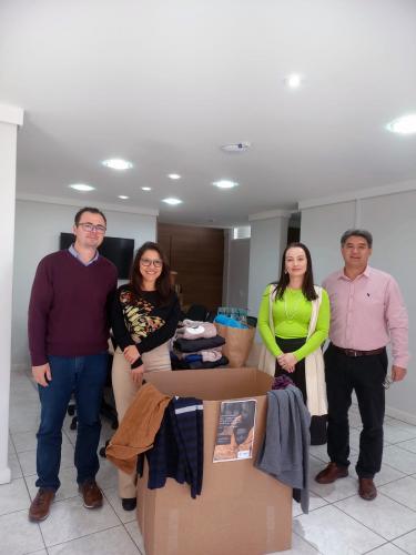 Da esquerda para a direita, o diretor administrativo e financeiro Paulo Falcão,  a diretora técnica Karina Ayumi, a procuradora jurídica  Viviane Kanayama e o superintendente Carlos Tamura.