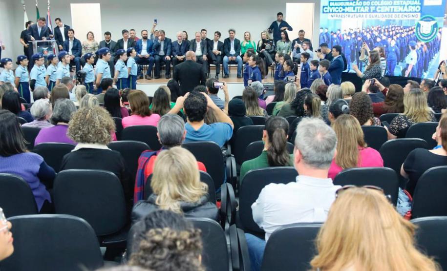 PREDUC MARCA PRESENÇA EM INAUGURAÇÃO DE ESCOLA CÍVICO-MILITAR