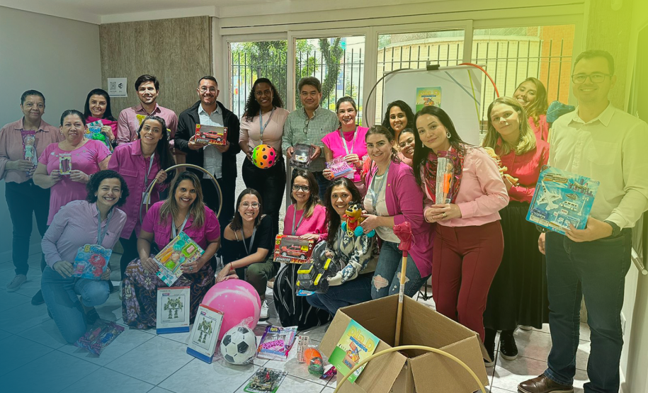 Evento de doação do brinquedos