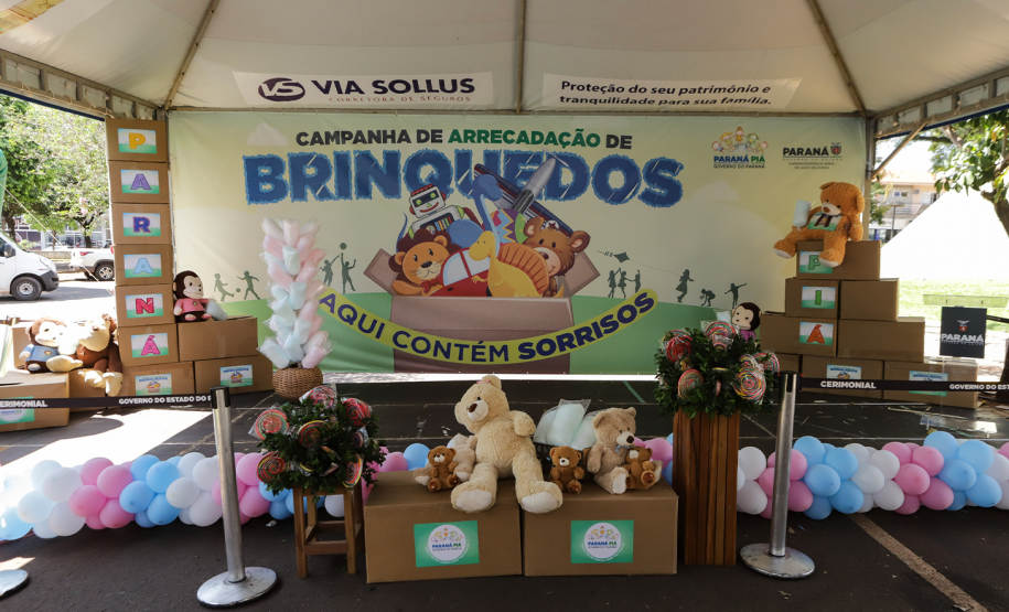 Evento de doação do brinquedos